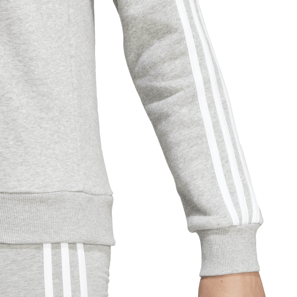 Adidas  Womens Essentials 3-Stripes Fleece Sweatshirt (Medium Grey He –  Platinum Sports
