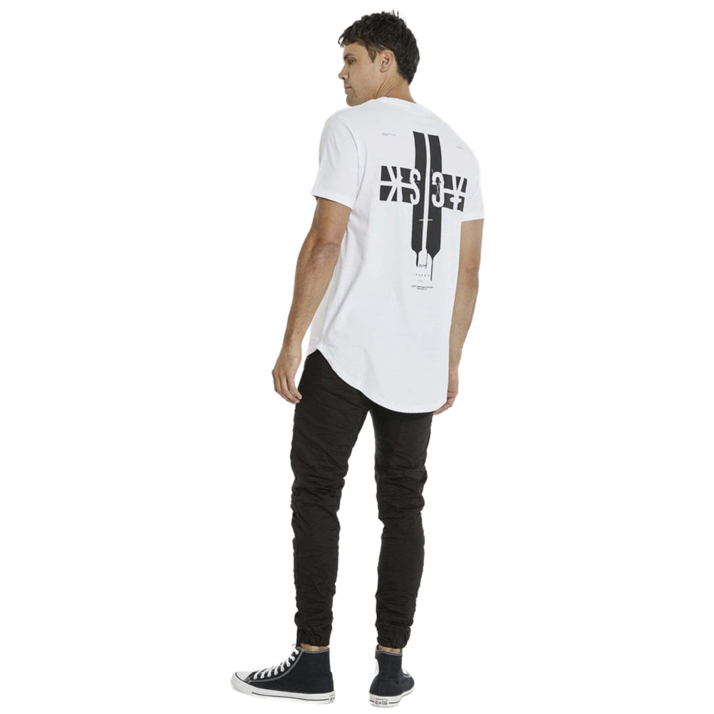 KSCY | Mens Mission Venice Dual Curved Tee (Optical White)