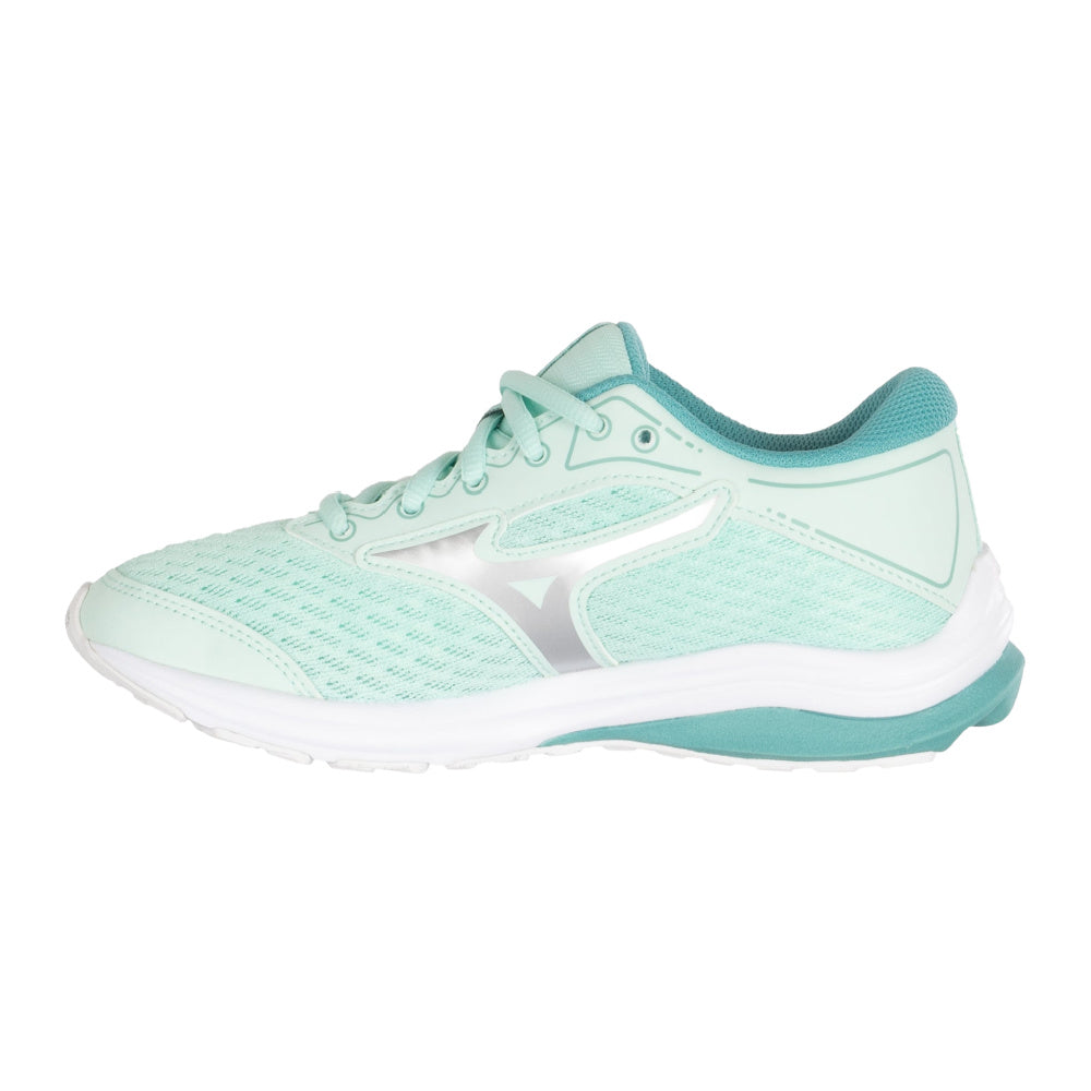 Mizuno | Wave Rider 25 Jr (Mint/Silver)
