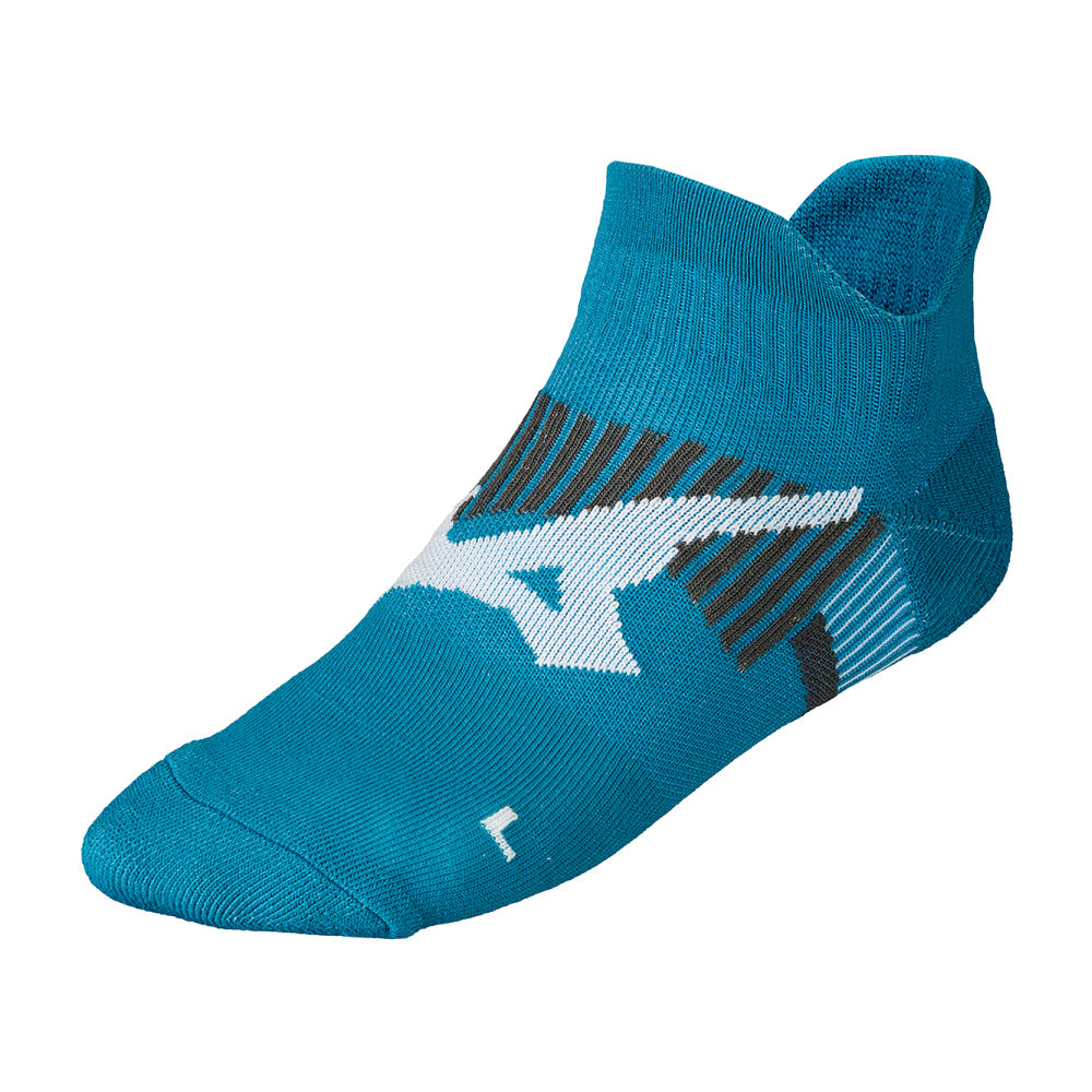 Mizuno | Unisex Drylite Race Mid Socks (Algiers Blue)