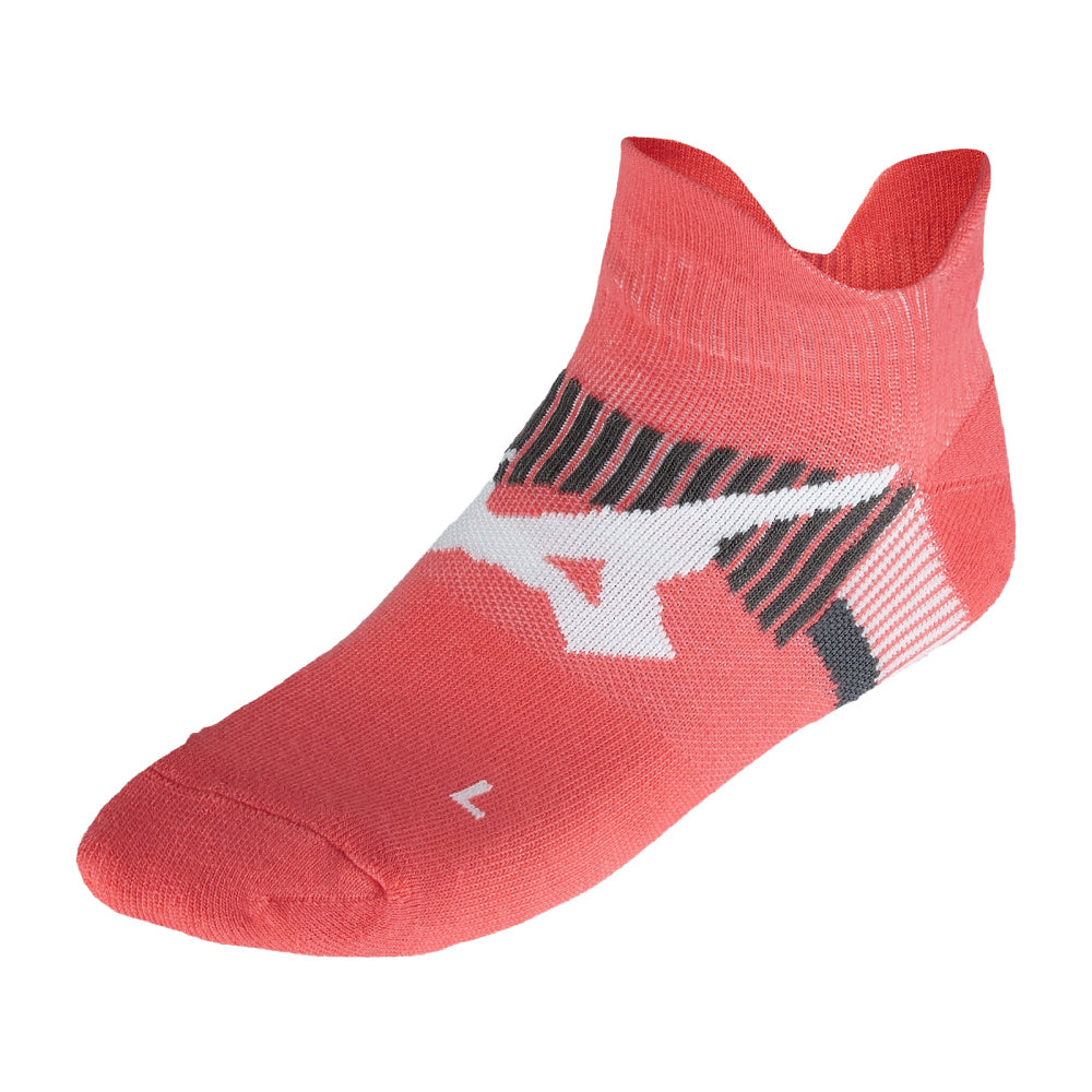 Mizuno | Unisex Drylite Race Mid Socks (Sunkissed Coral)