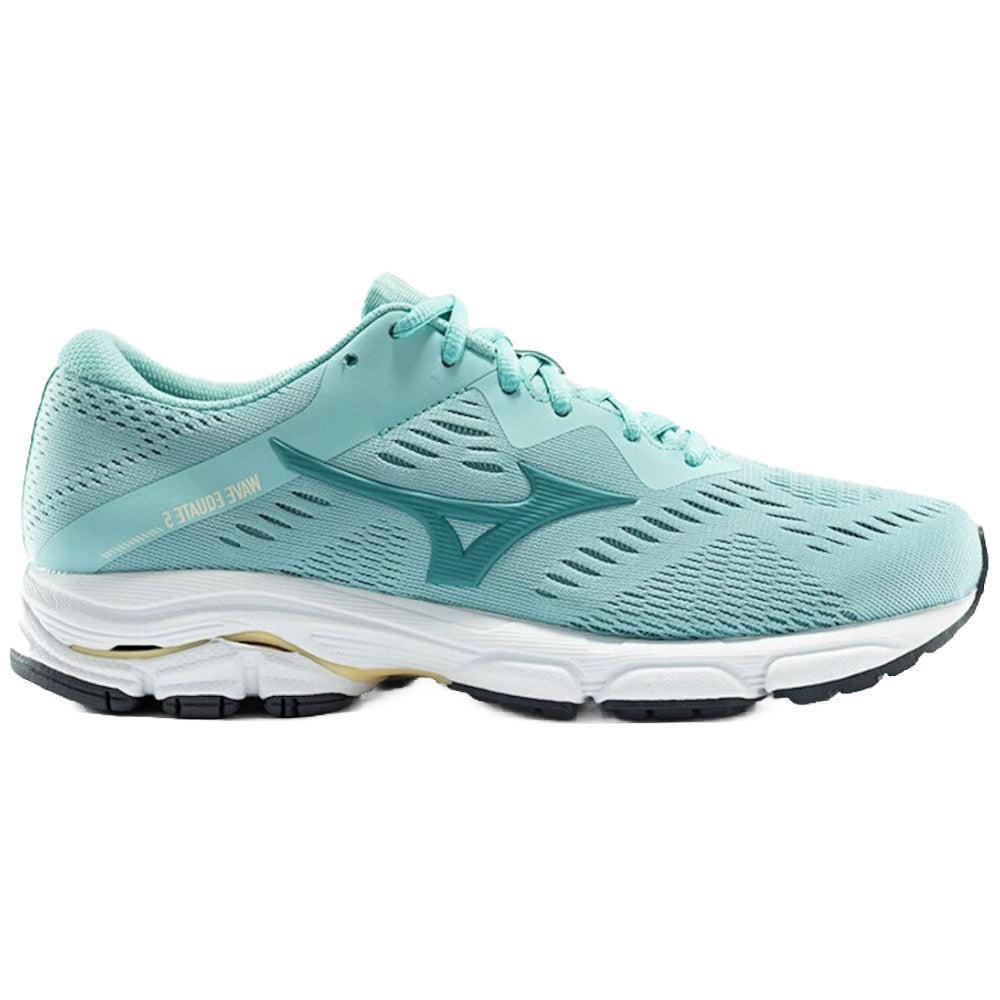 Mizuno | Womens Wave Equate 5 (Aqua Blue/Light Yellow)