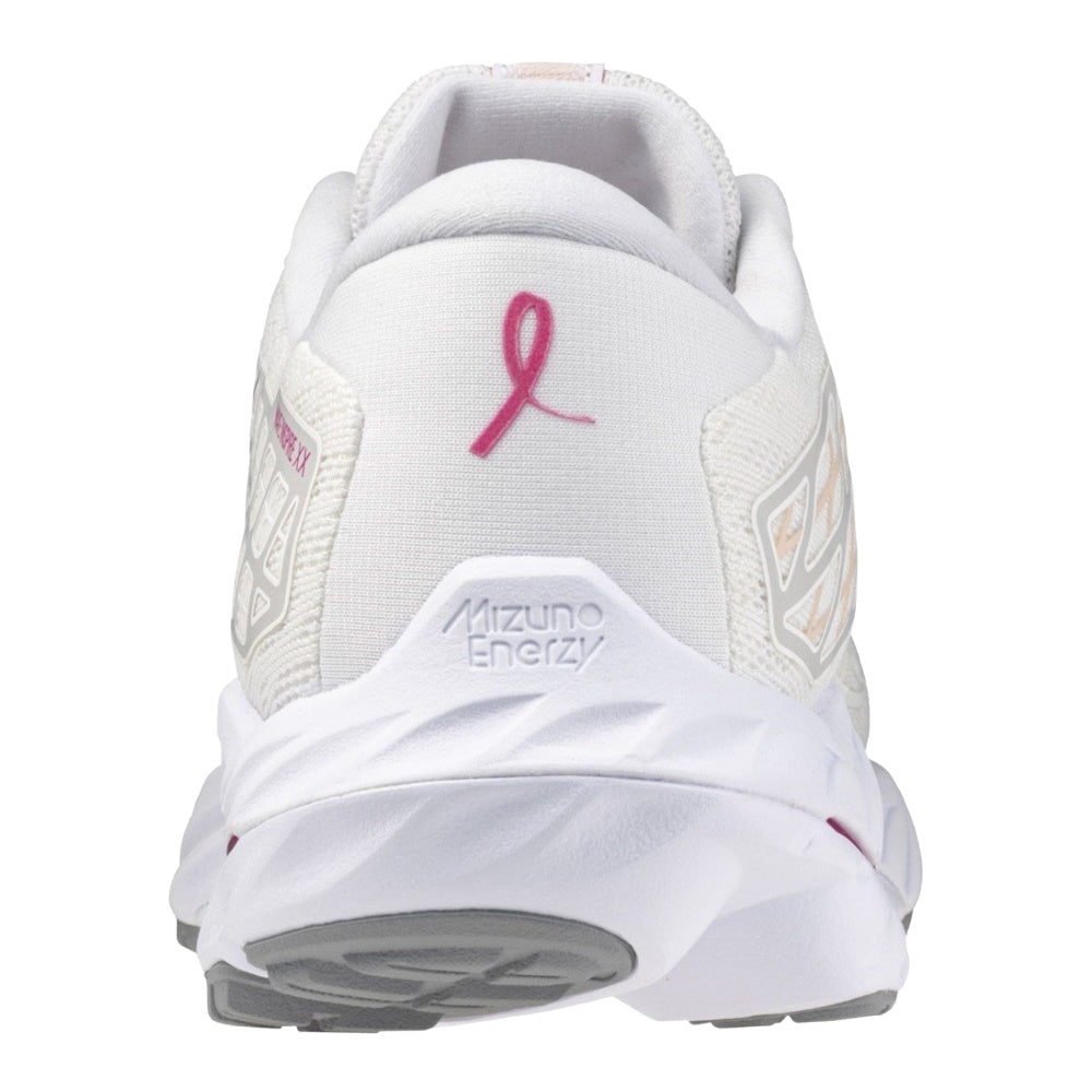 Mizuno | Womens Wave Inspire 20 Project Zero (White/Fuchsia Purple/Cloud Pink)