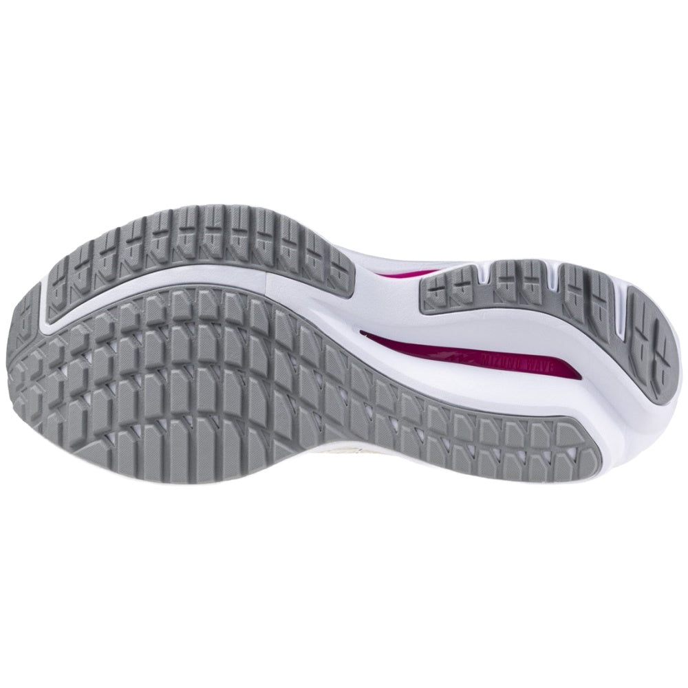 Mizuno | Womens Wave Inspire 20 Project Zero (White/Fuchsia Purple/Cloud Pink)