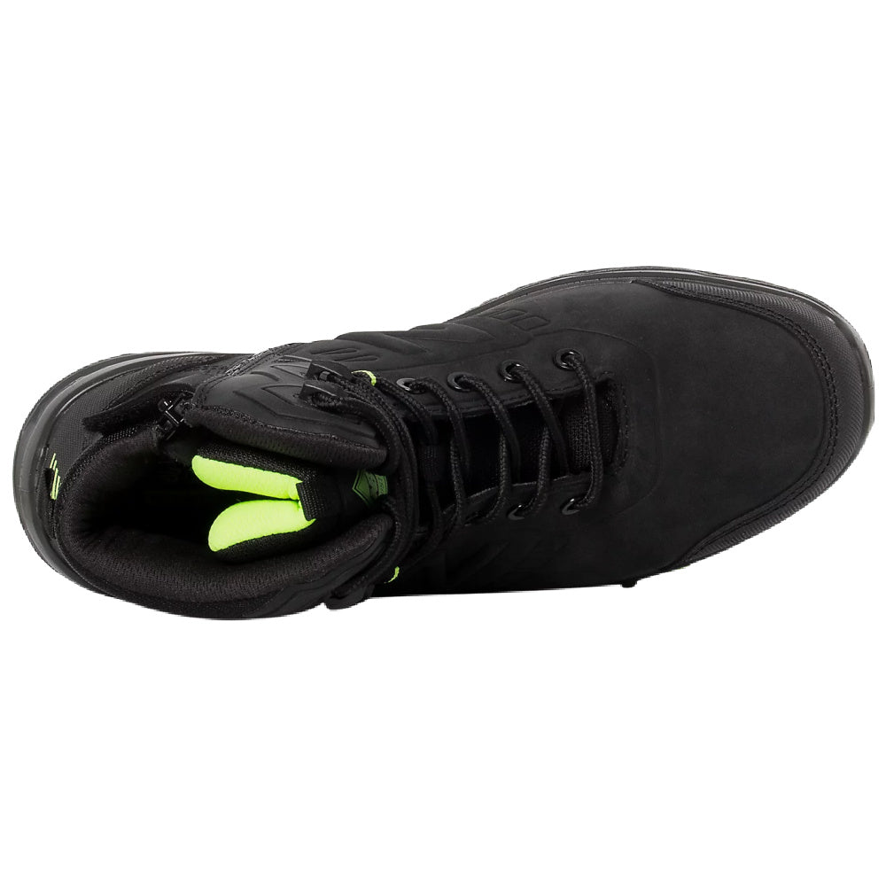 New Balance | Mens Contour Slip-Resistant Side-Zip Composite Toe Boot 2E-Wide (Black)