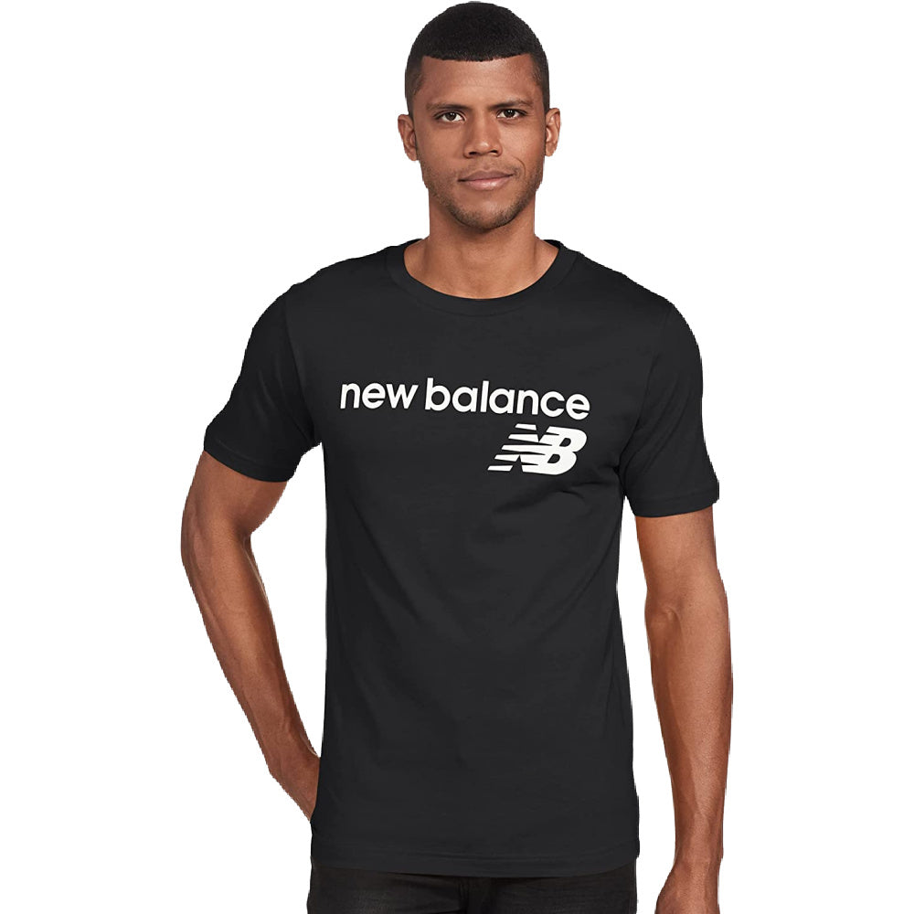 ニューバランス |メンズ クラシック コア ロゴ T シャツ (ブラック)