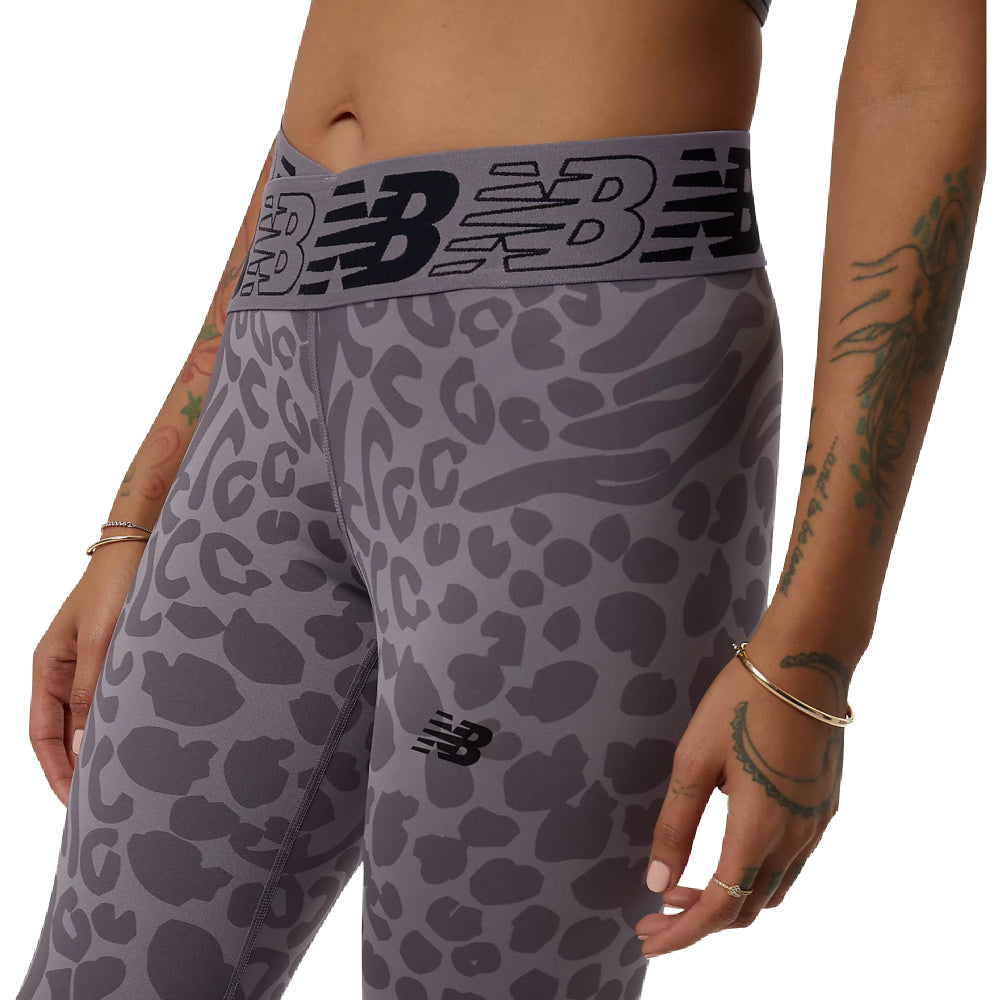 New Balance  Womens Relentless Crossover Printed High Rise 7/8 Tight –  Platinum Sports