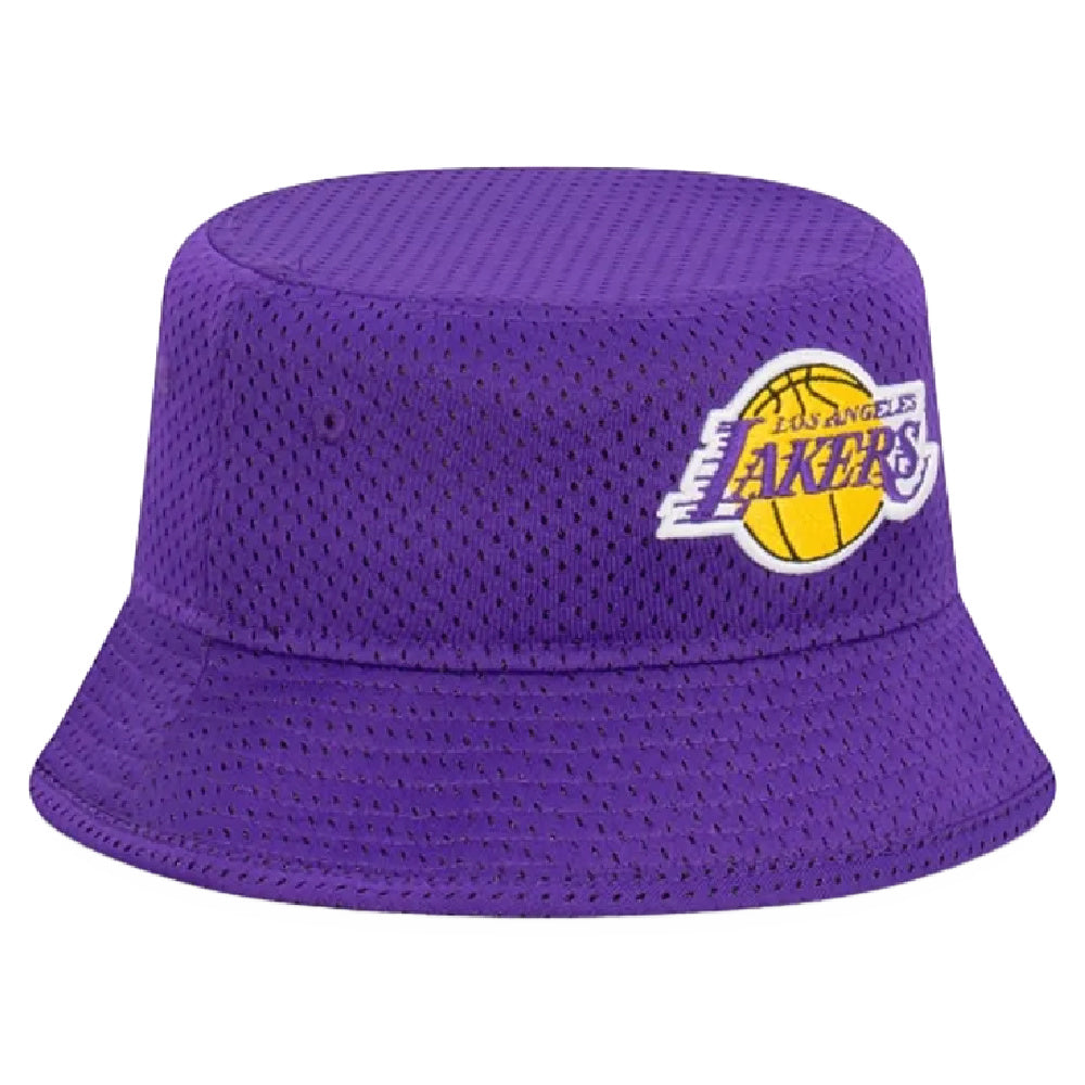 New Era | Mens Open Mesh Bucket Hat Los Angeles Lakers (Purple)