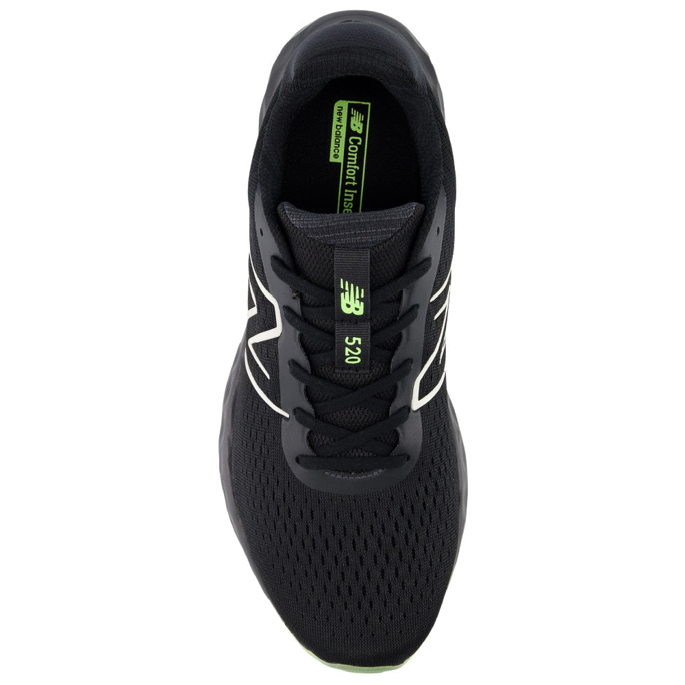 New Balance | Mens 520 v8 2E-Wide (Black/Lime Glo)