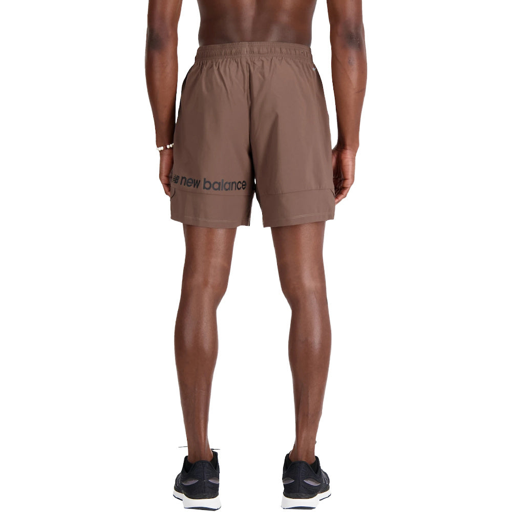 New Balance | Mens 7 Inch Tenacity Soild Woven Short (Dark Mushroom)