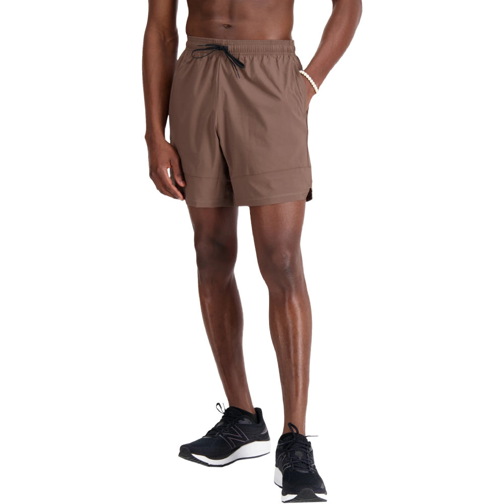 New Balance | Mens 7 Inch Tenacity Soild Woven Short (Dark Mushroom)