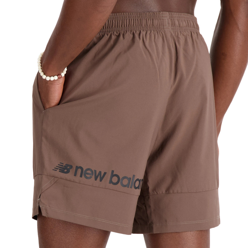 New Balance | Mens 7 Inch Tenacity Soild Woven Short (Dark Mushroom)