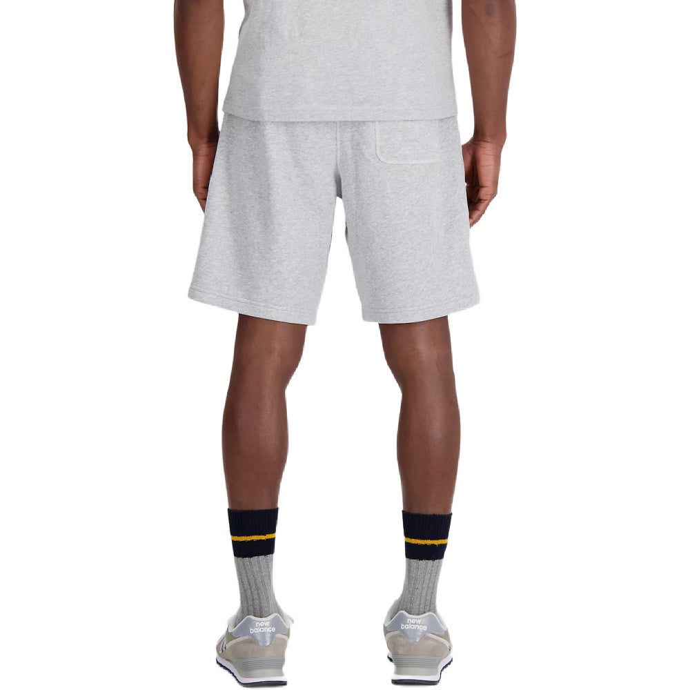 New Balance Mens NB Essentials Fleece Shorts Athletic Grey Platinum Sports