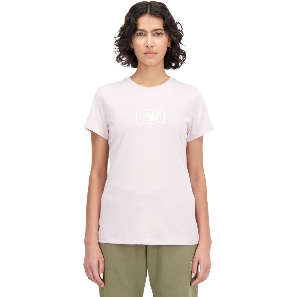 New Balance | Womens Essentials Cotton Jersey Athletic Fit Tee (December Sky)