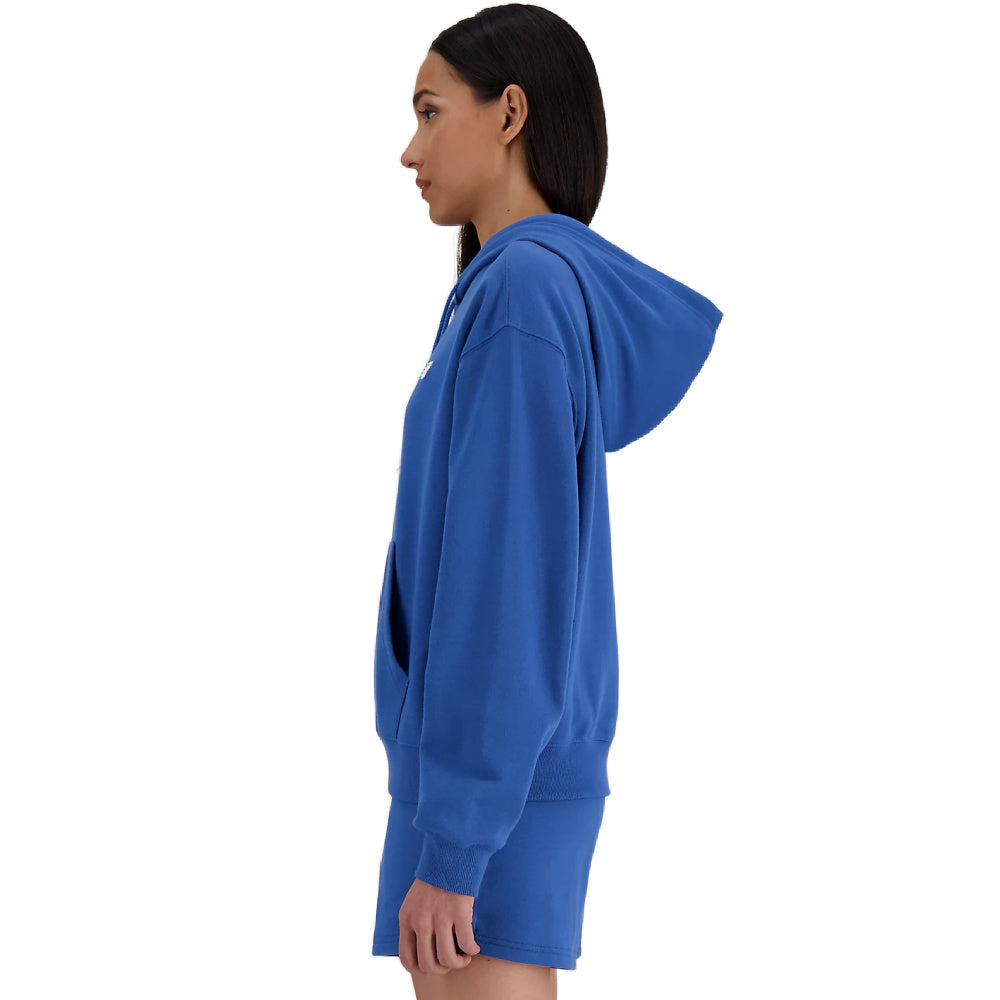 New Balance | Womens Sport Essentials Fleece Hoodie (Blue Agate)