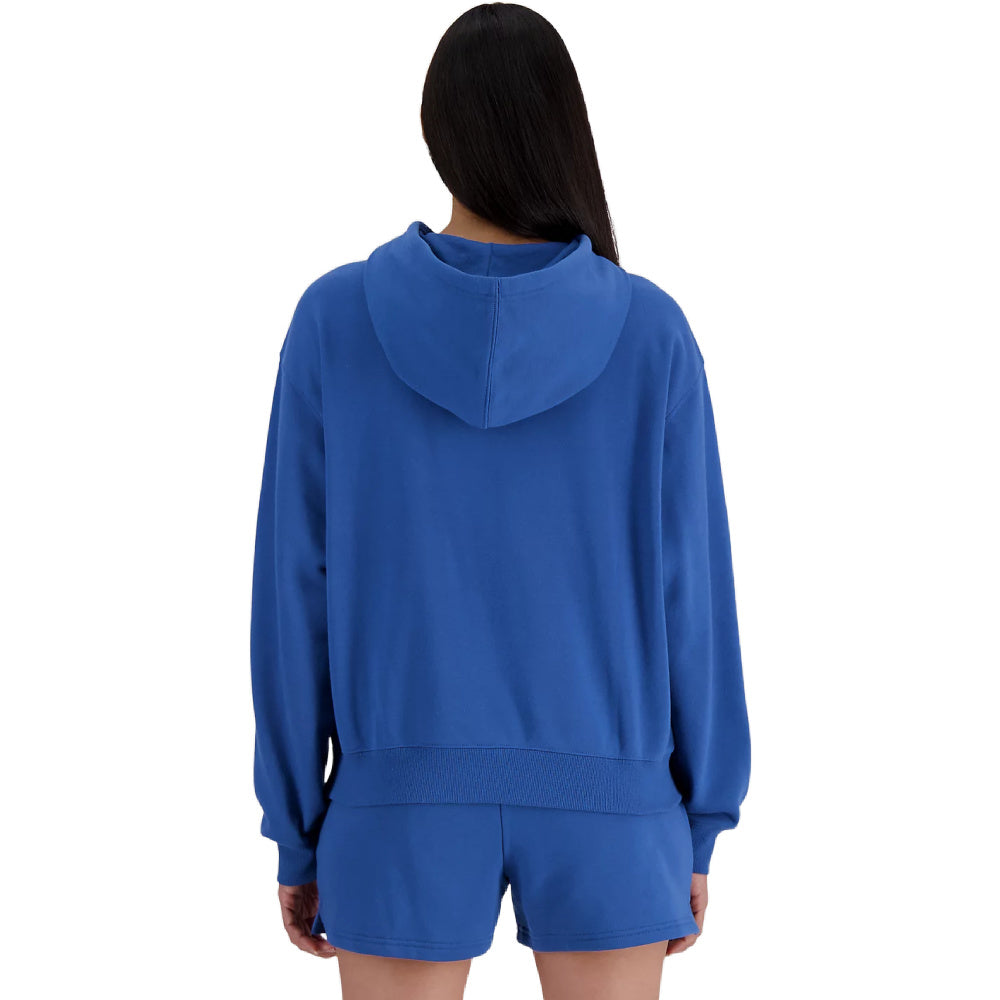 New Balance | Womens Sport Essentials Fleece Hoodie (Blue Agate)