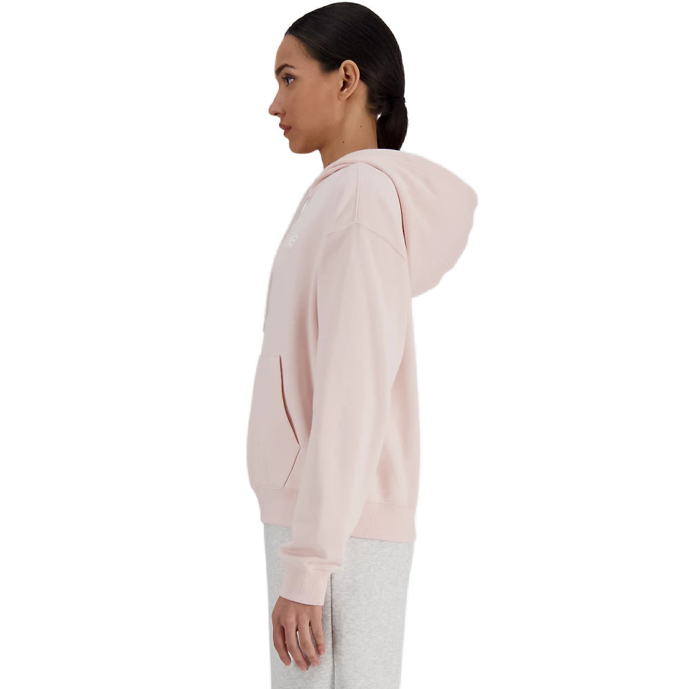 New Balance | Womens Sport Essentials Fleece Hoodie (Quartz Pink)