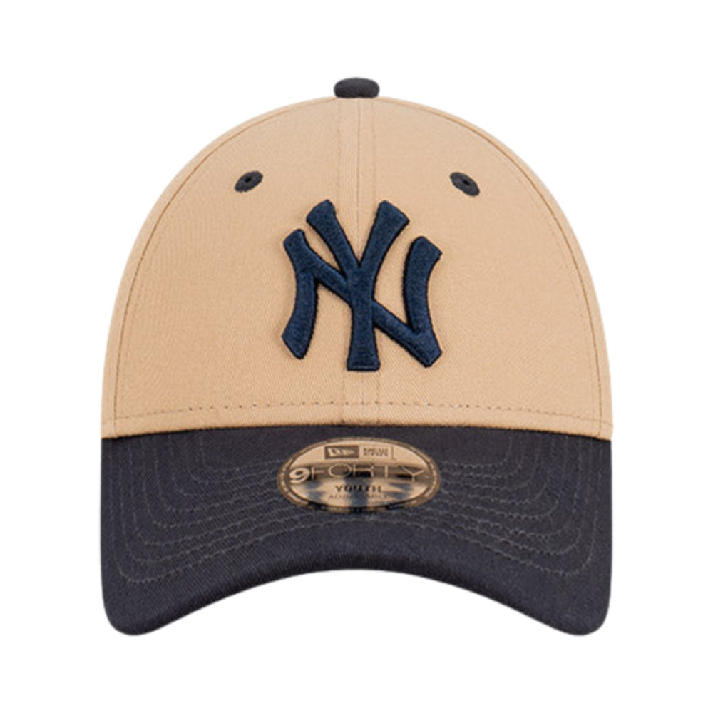 New Era | Youth 9Forty Clothstrap MLB 2-Tone New York Yankees (Camel/Navy)