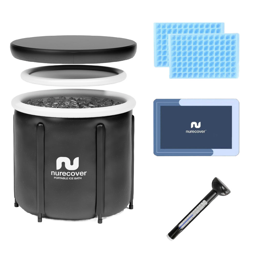 Nurecover | POD Complete Portable Ice Bath (Black/White)