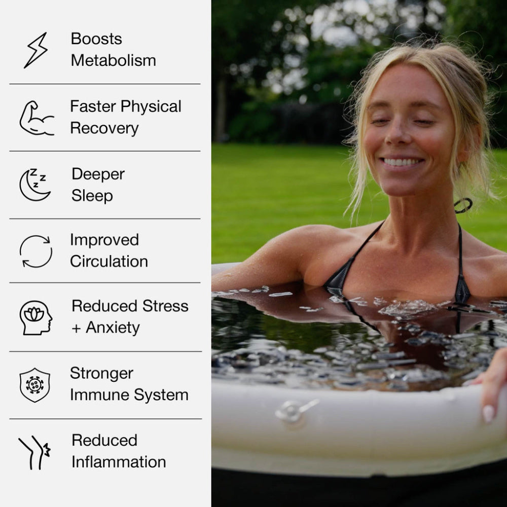 Nurecover | POD Complete Portable Ice Bath (Black/White)