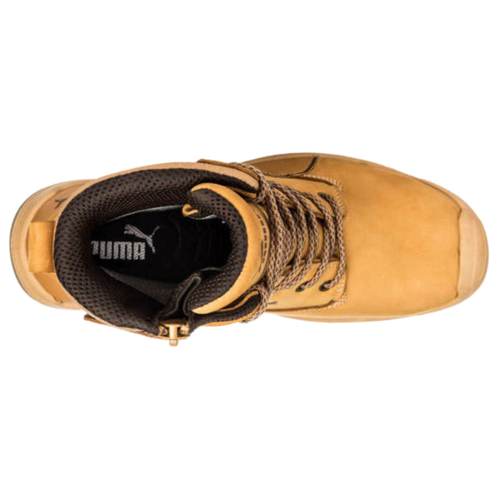 Puma Safety | Mens Conquest Side-Zip Waterproof Composite Toe Safety Boots (Wheat)