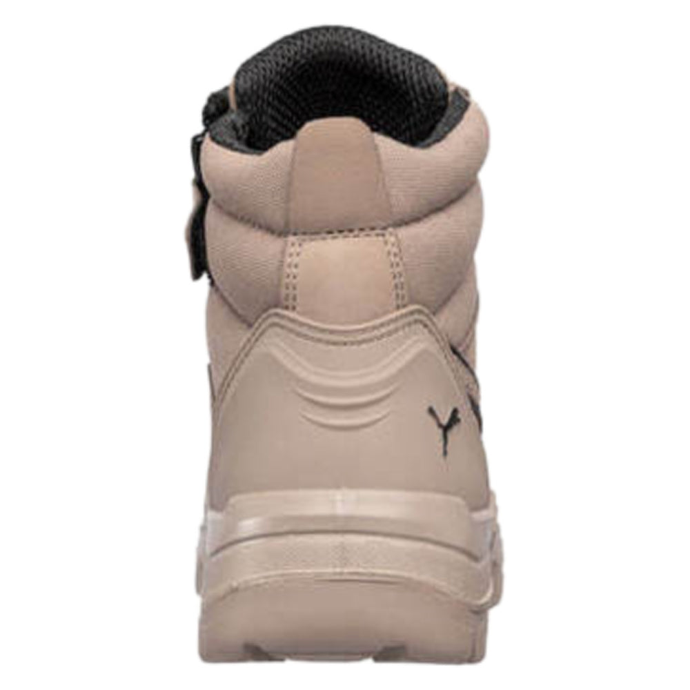 Puma Safety | Mens Tornado Mid Side-Zip Composite Toe Safety Boots (Stone)