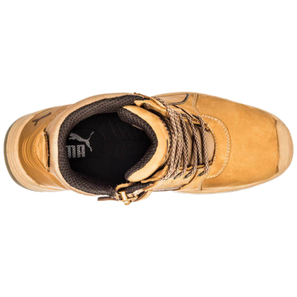 Puma Safety | Unisex Tornado Mid Side-Zip Composite Toe Safety Boots (Wheat)