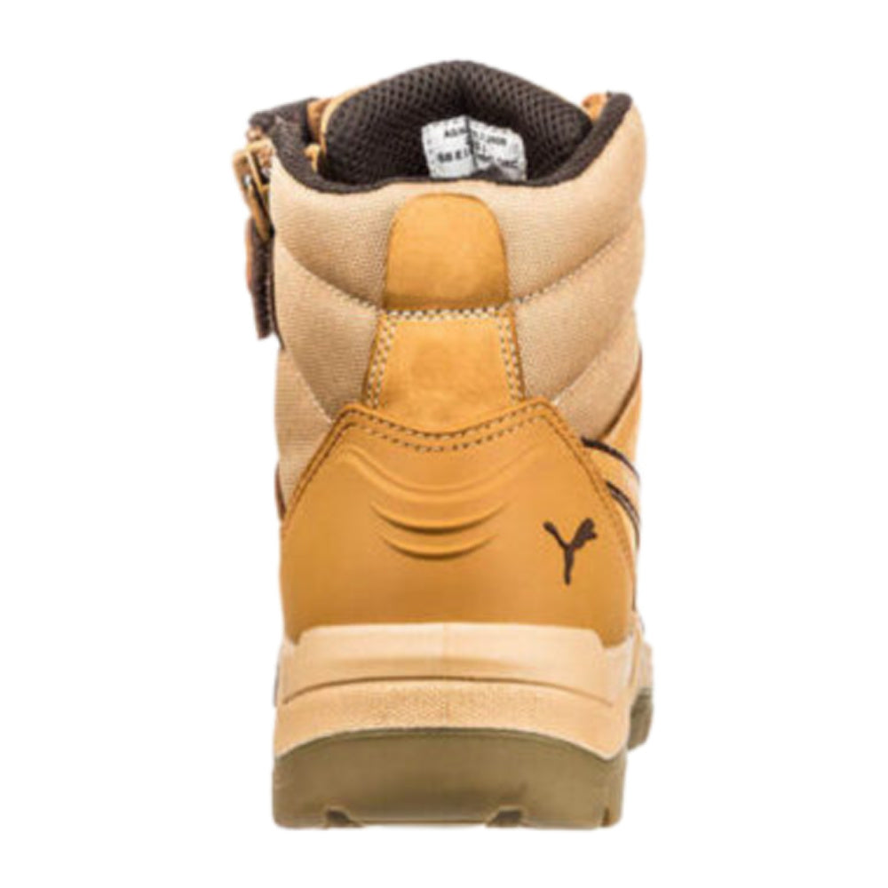 Puma Safety | Unisex Tornado Mid Side-Zip Composite Toe Safety Boots (Wheat)
