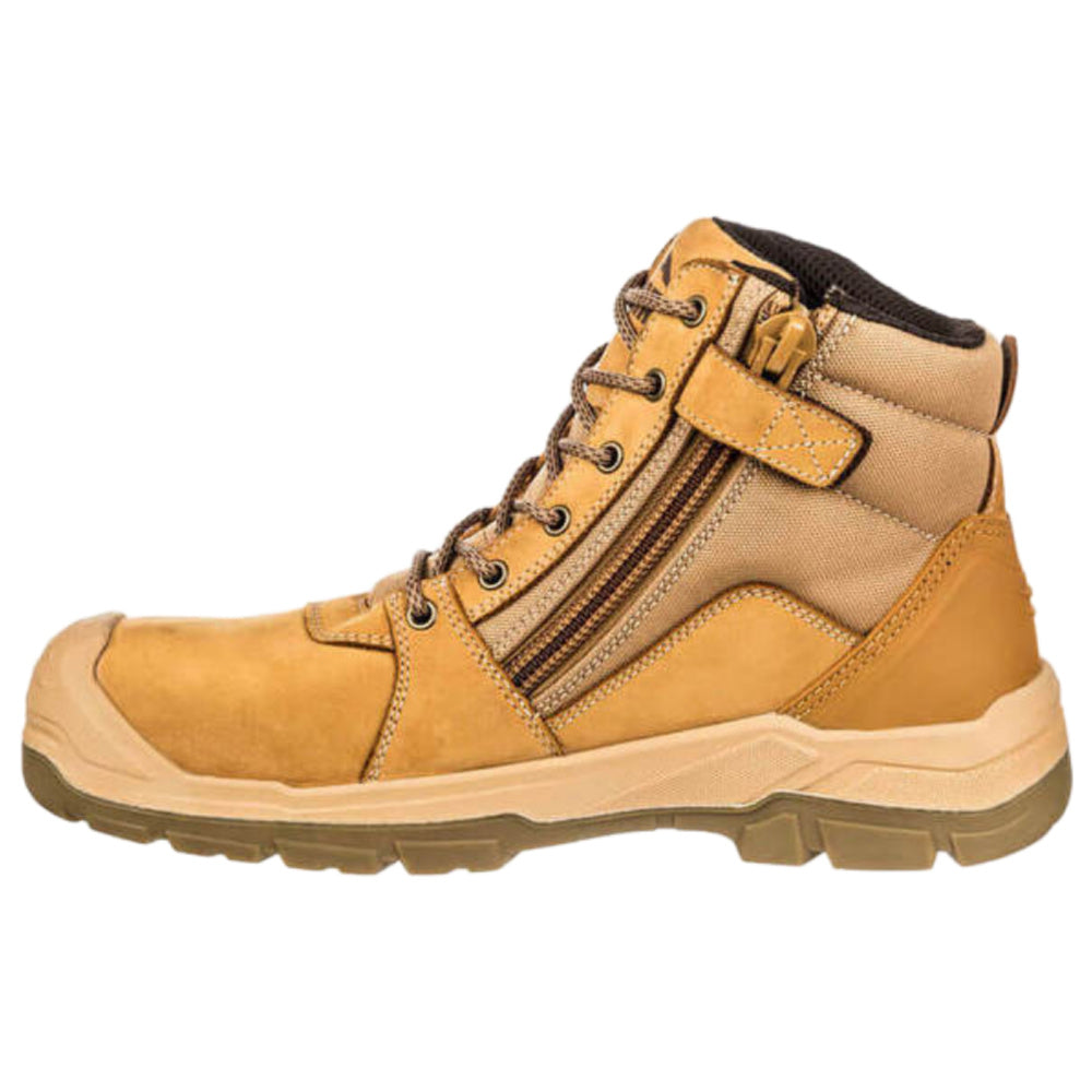 Puma Safety | Unisex Tornado Mid Side-Zip Composite Toe Safety Boots (Wheat)