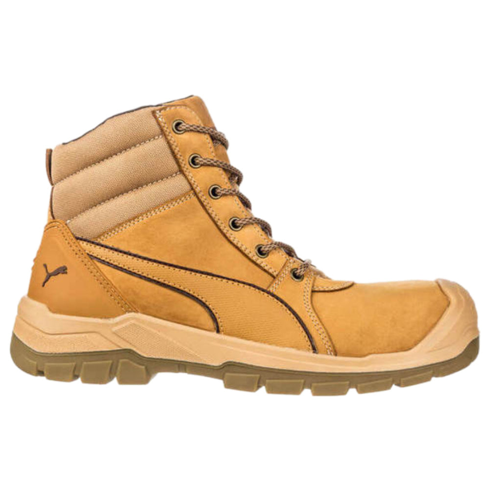 Puma Safety | Unisex Tornado Mid Side-Zip Composite Toe Safety Boots (Wheat)
