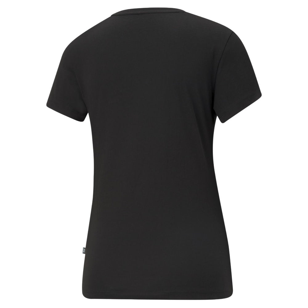 Puma | Womens Essential Small Logo Tee (Black/White)