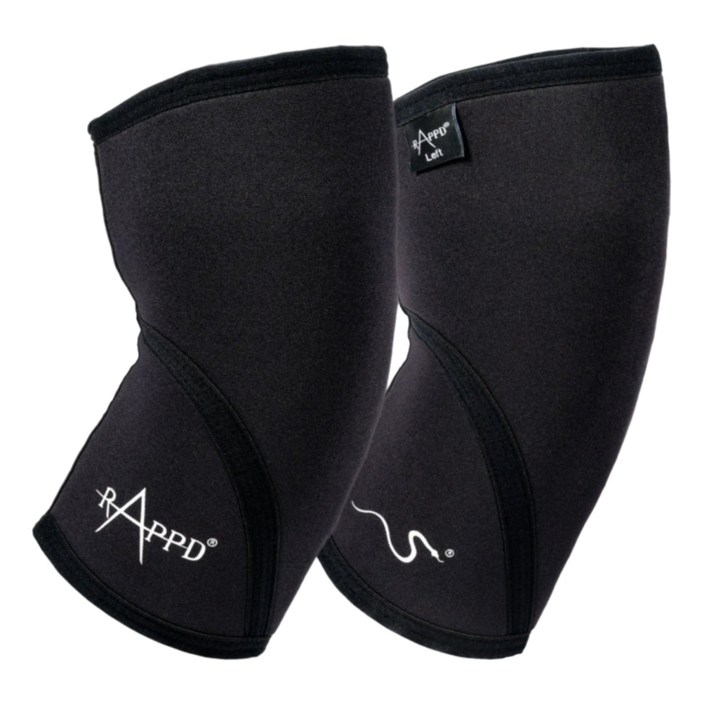 Rappd | 7mm Heavy Duty Knee Sleeves (Black)