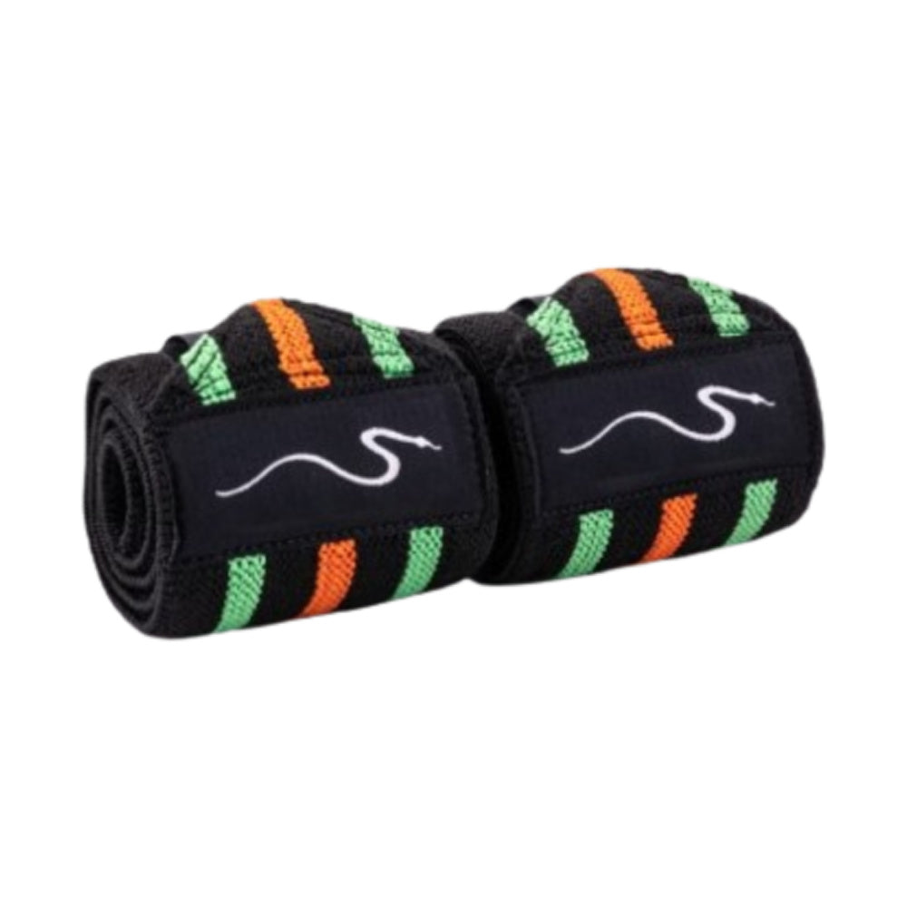 Rappd | Heavy Duty Wrist Wraps Brawn Edition (Black/Green/Orange)