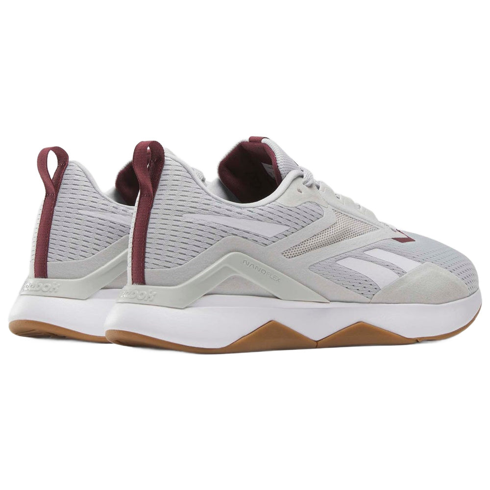Reebok| Mens Nanoflex Tr 2 (Steely Fog/Cold Grey/Classic Maroon)