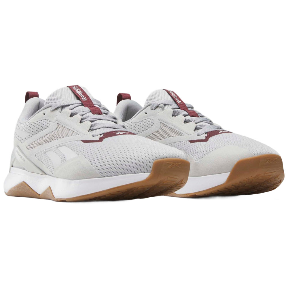 Reebok| Mens Nanoflex Tr 2 (Steely Fog/Cold Grey/Classic Maroon)