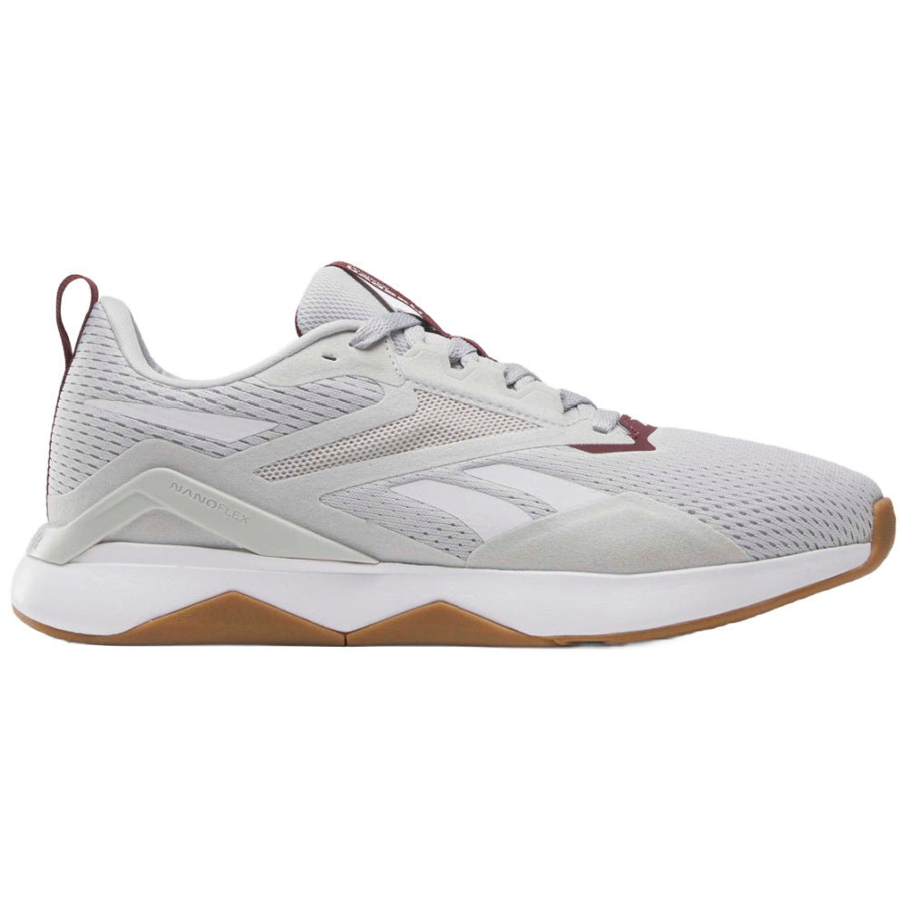 Reebok| Mens Nanoflex Tr 2 (Steely Fog/Cold Grey/Classic Maroon)