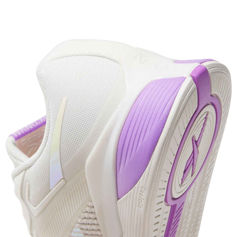 Reebok | Womens Nano X4 (Chalk/Washed Clay/Purple)