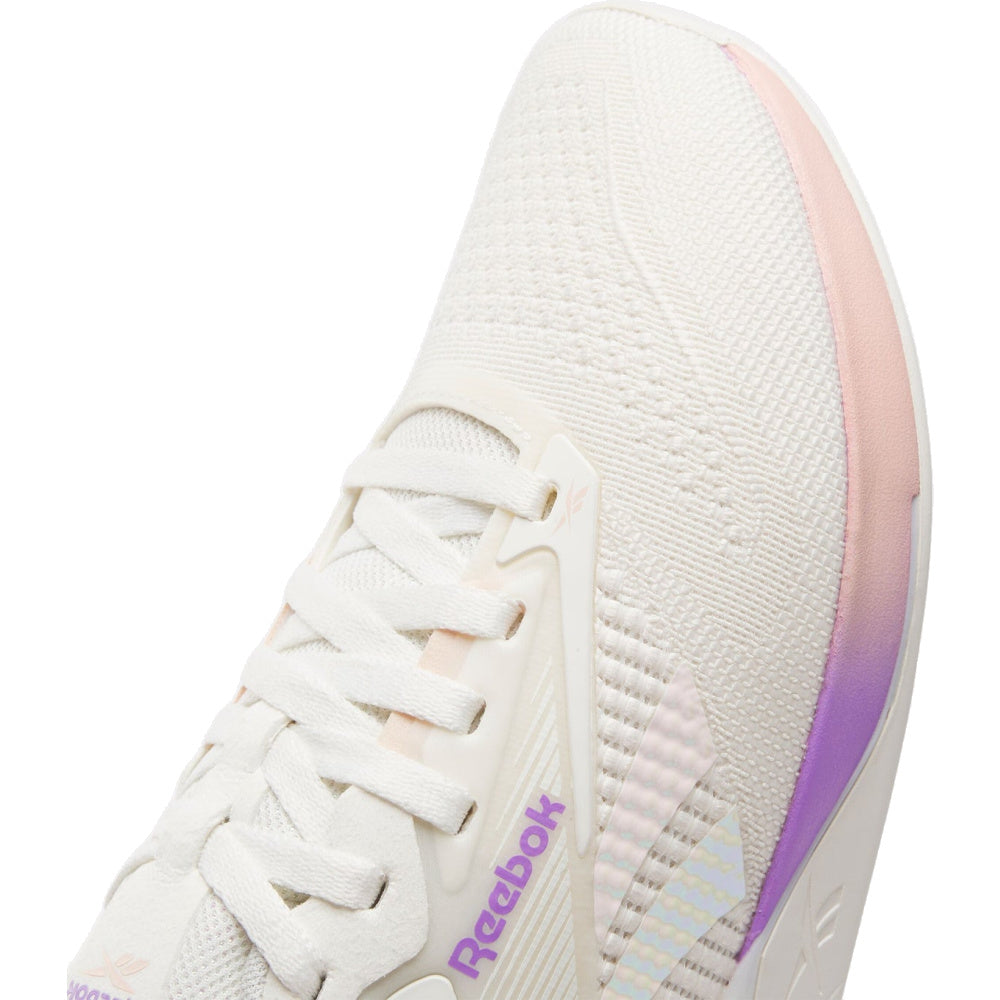 Reebok | Womens Nano X4 (Chalk/Washed Clay/Purple)