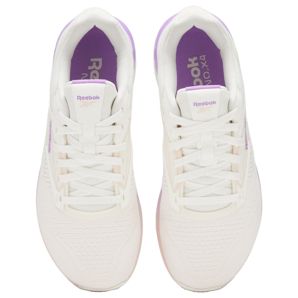 Reebok | Womens Nano X4 (Chalk/Washed Clay/Purple)