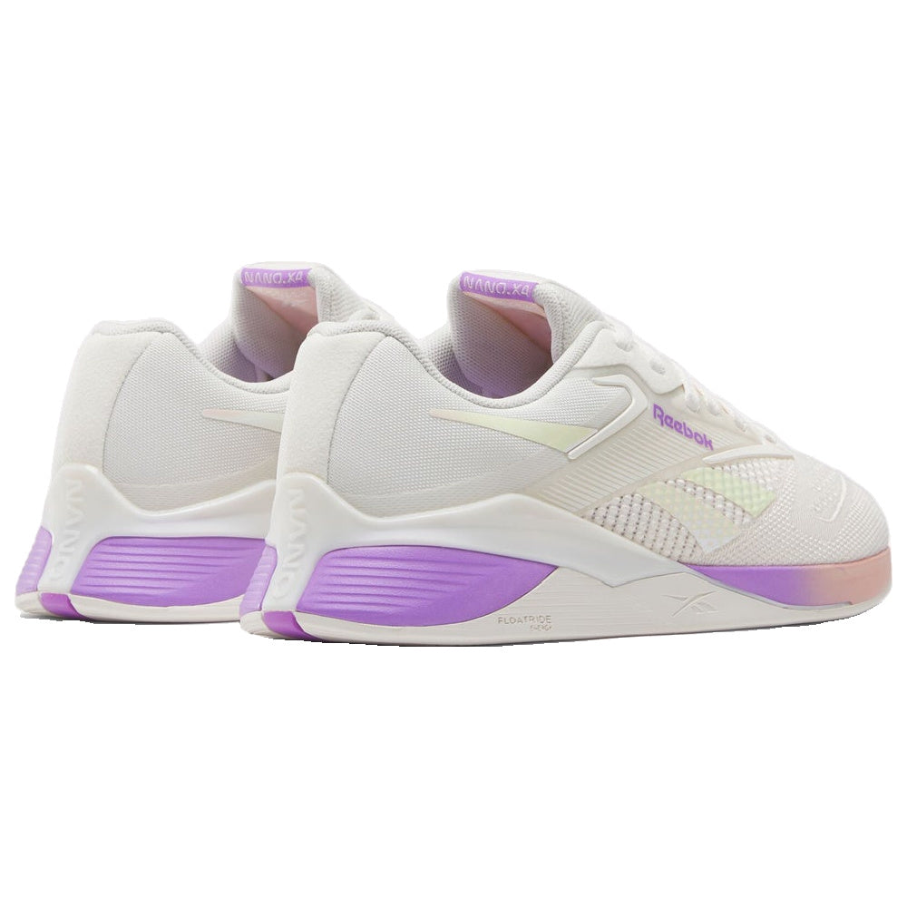 Reebok | Womens Nano X4 (Chalk/Washed Clay/Purple)