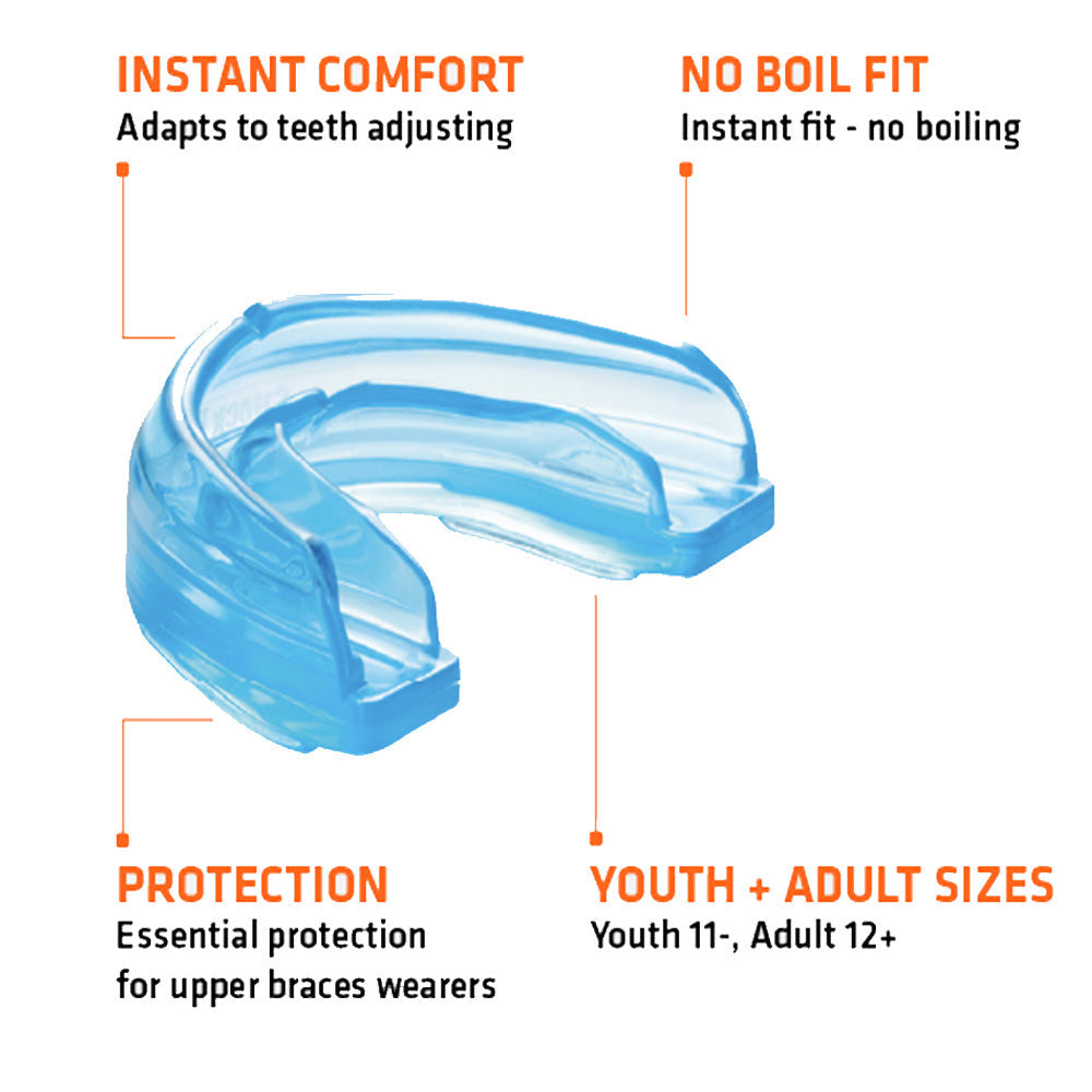Shock Doctor | Adults Braces Mouthguard (Blue)