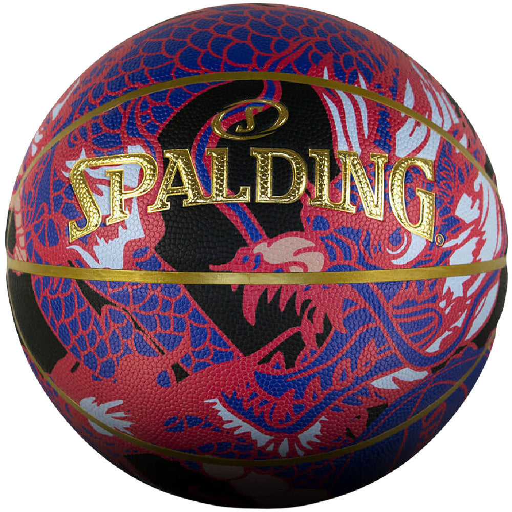 Spalding | Dragon Indoor/Outdoor Basketball Size 7 (Black/Gold)
