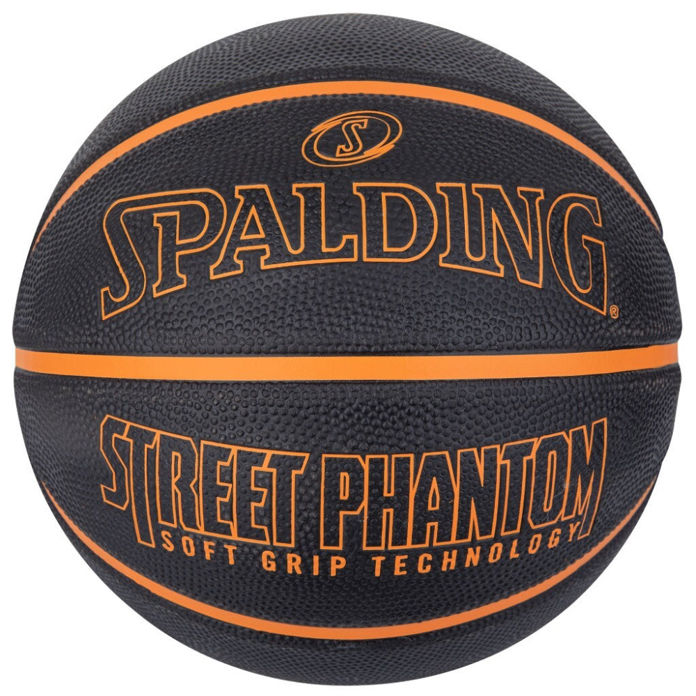 Spalding | Street Phantom Size 7 Outdoor Basketball (Black/Orange)
