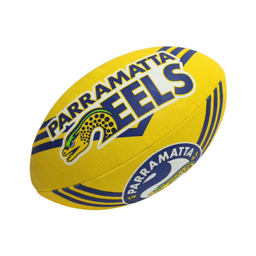 Steeden | NRL Supporter Ball Parramatta Eels 11 Inch (Yellow/Blue)