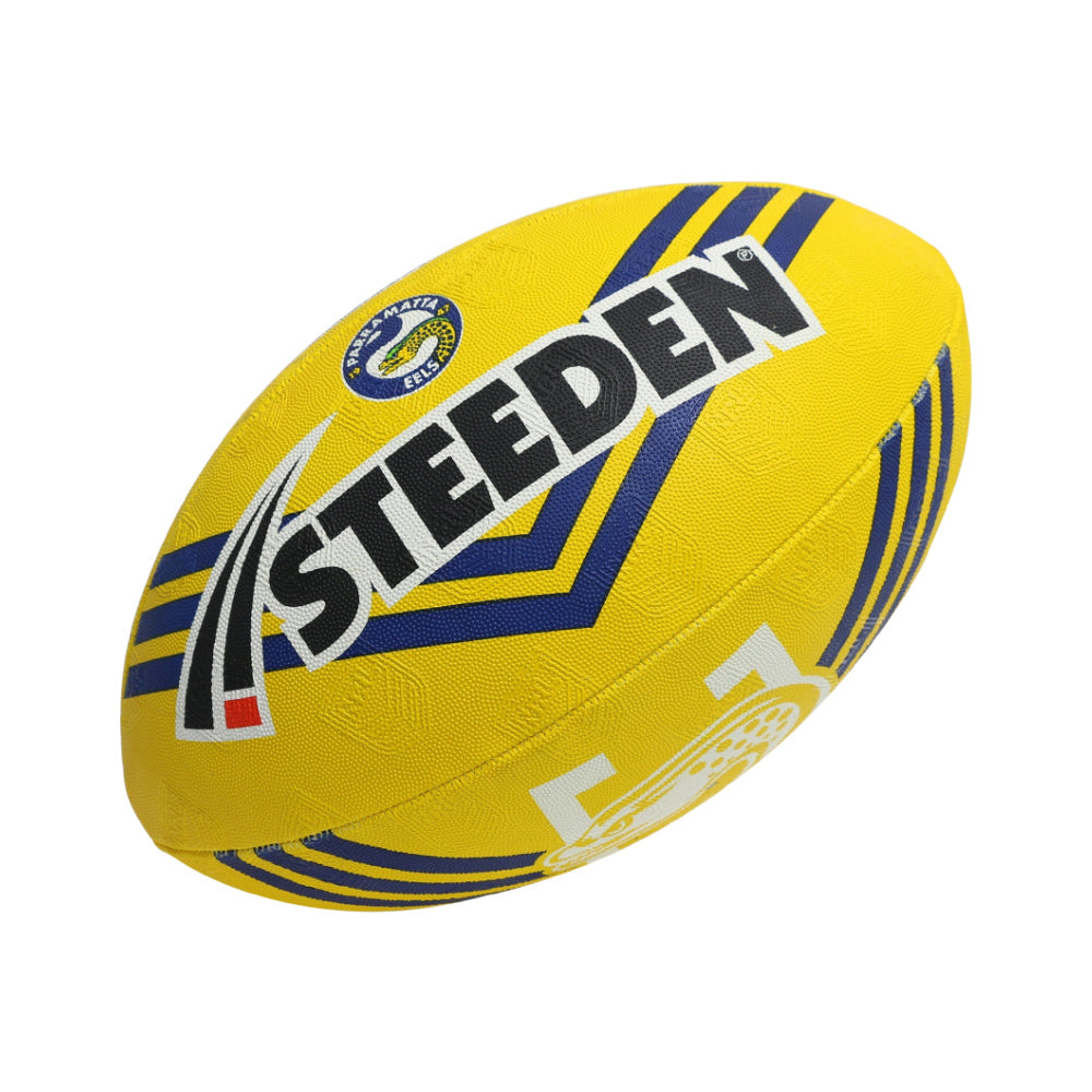 Steeden | NRL Supporter Ball Parramatta Eels 11 Inch (Yellow/Blue)