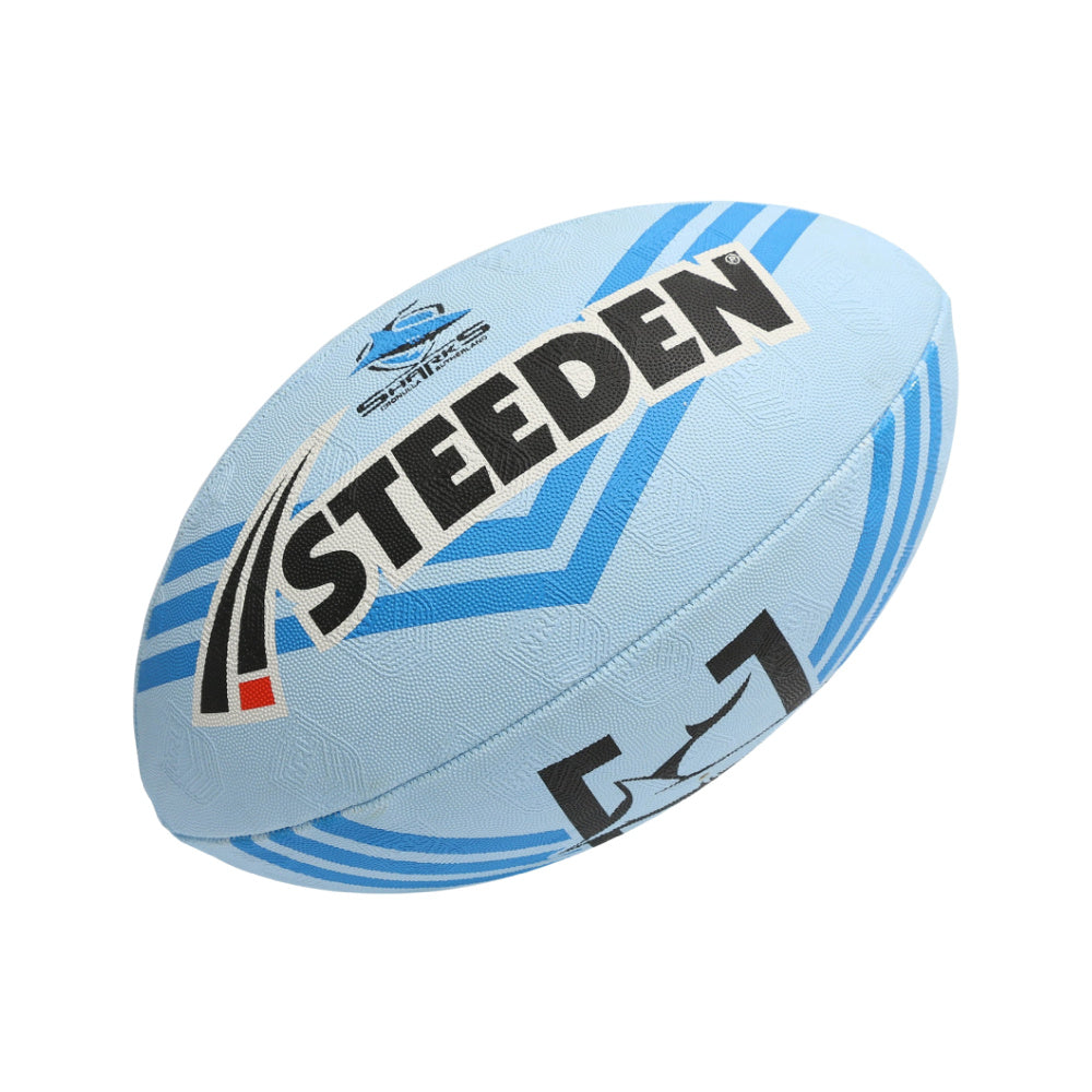 Steeden | NRL Supporter Ball Cronulla-Sutherland Sharks 11 Inch (Blue/Black)