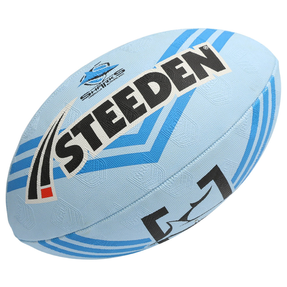 Steeden | NRL Supporter Ball Cronulla-Sutherland Sharks Size 5 (Blue/Black/White)