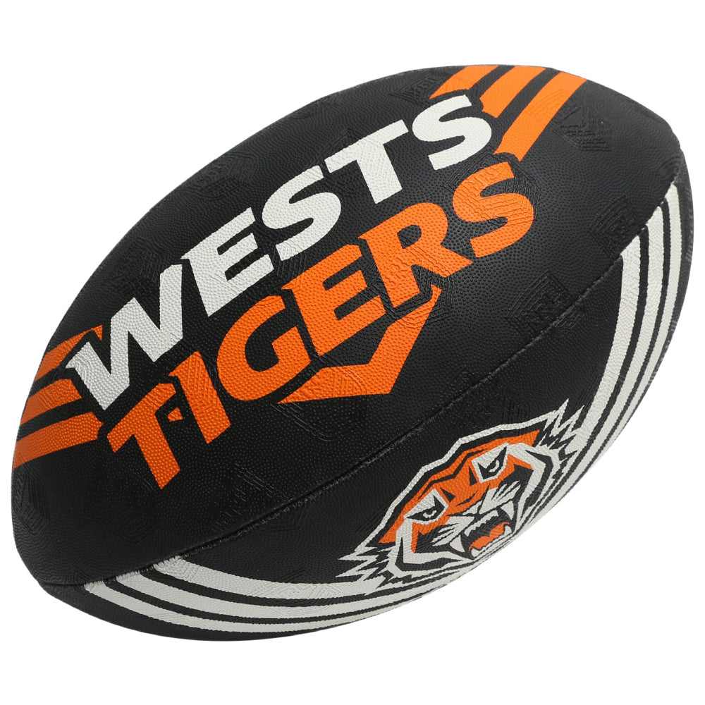 Steeden | NRL Supporter Wests Tigers Size 5 (Black/Orange)