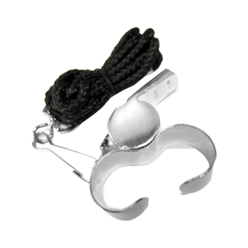 Summit | Brass Finger Grip Whistle (Chrome)