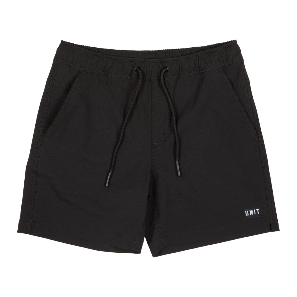 Unit | Youth Block 14" Elastic Shorts (Black)